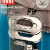 Prym Drehverschluss für Taschen silber 3,5x2cm