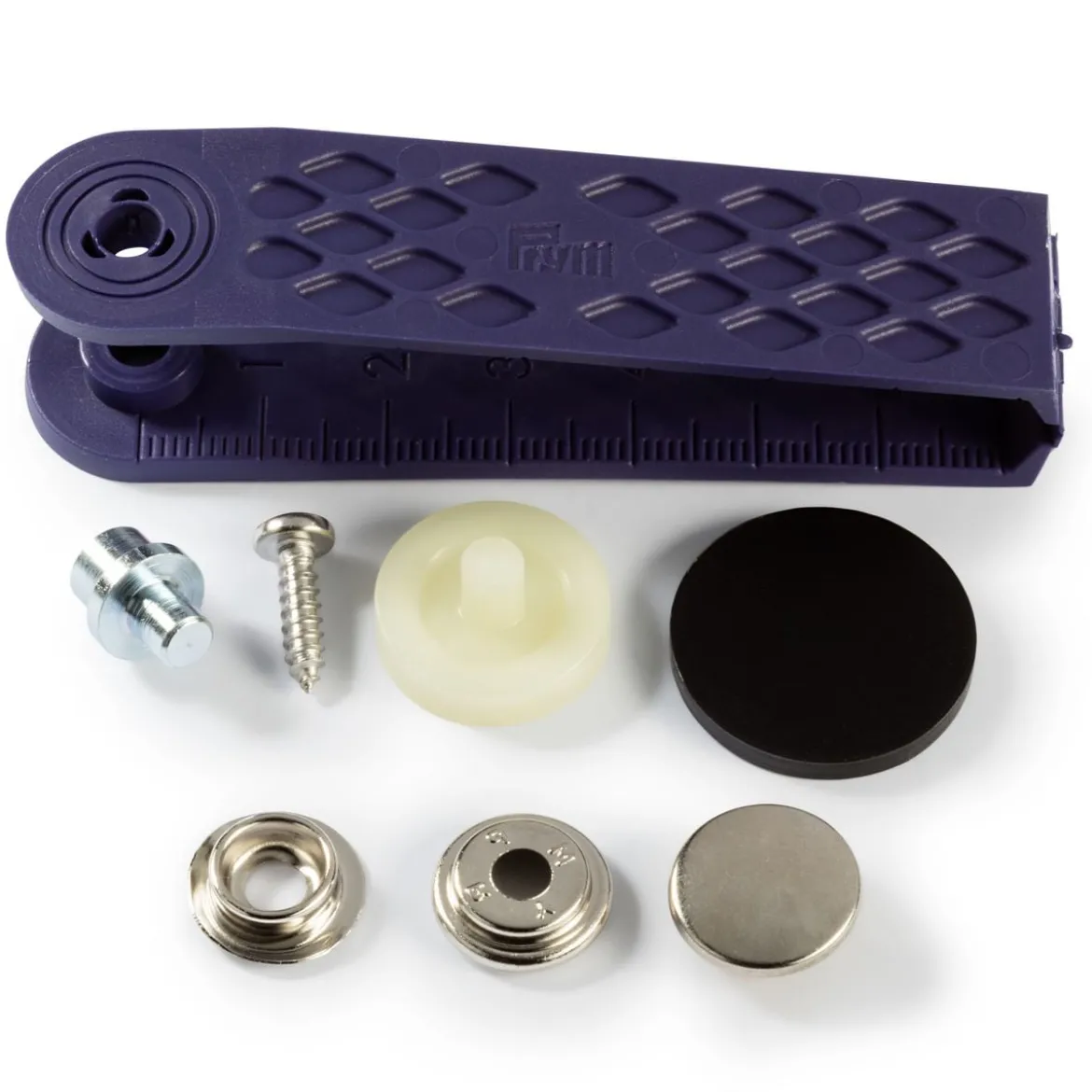 Prym Druckknöpfe Yacht & Caravan Messing Ø15mm silberfarbig 10 Stück
