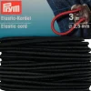 Prym Elastic Kordel Band Gummiband 2,5 mm schwarz 3m