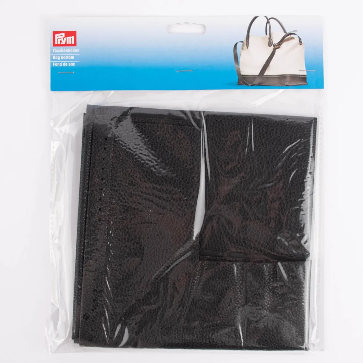 Prym Eve Taschenboden Kunstleder schwarz 50x21x8cm