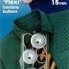 Prym 3 Flexi Knöpfe mit Schlaufe 15mm