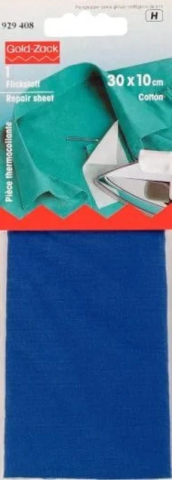 Prym Flickstoff CO (zum Aufbügeln) 30x10 cm mittelblau