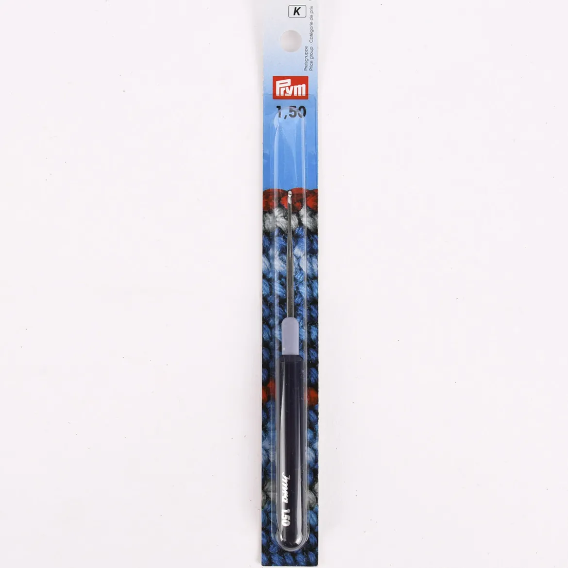 Prym Garnhäkelnadel mit Kunststoffgriff silberfarbig 1,50mm