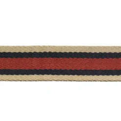 Prym Gurtband für Taschen 40mm beige/blau/rot gestreift 3m