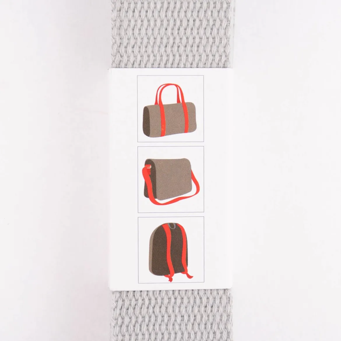Prym Gurtband für Taschen 30mm hellgrau