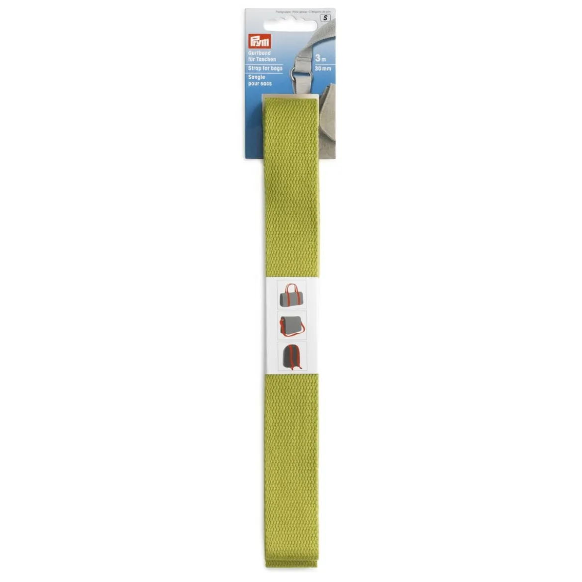 Prym Gurtband für Taschen 30mm limonengrün