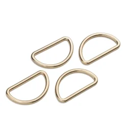 Prym Halbrundringe D-Ringe 30mm new gold 4 Stück