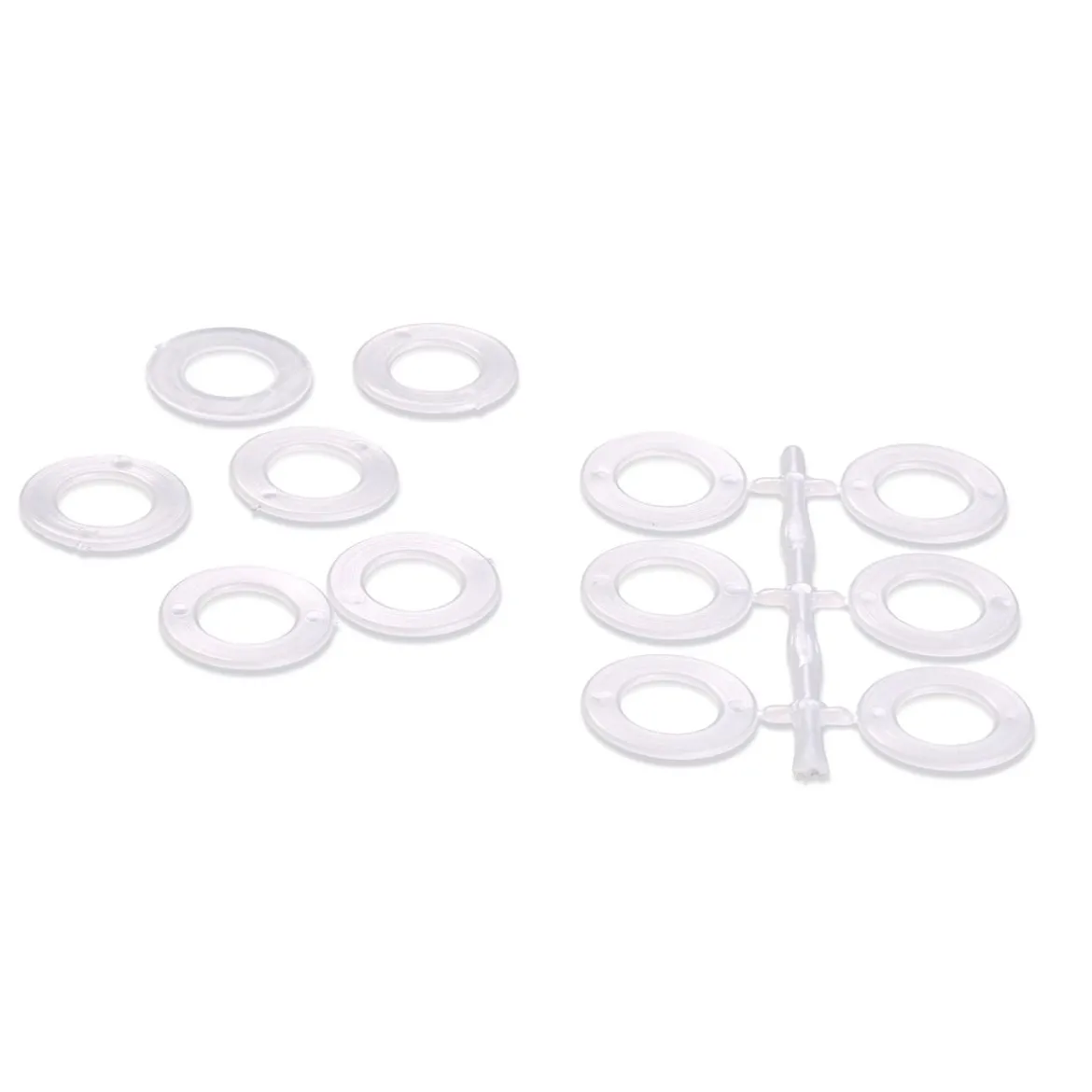 Prym Häkelringe flach Kunststoff 36mm weiß