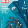 Prym 2 Hosenhaken und Stege schwarz 9 mm