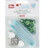 Prym Jersey Druckknöpfe Metall Ø8mm grün Töne 21 Stück