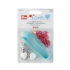 Prym Jersey Druckknöpfe Metall Ø8mm rot Töne 21 Stück
