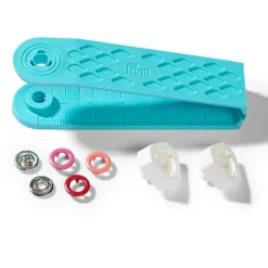 Prym Jersey Druckknöpfe Metall Ø8mm rot Töne 21 Stück