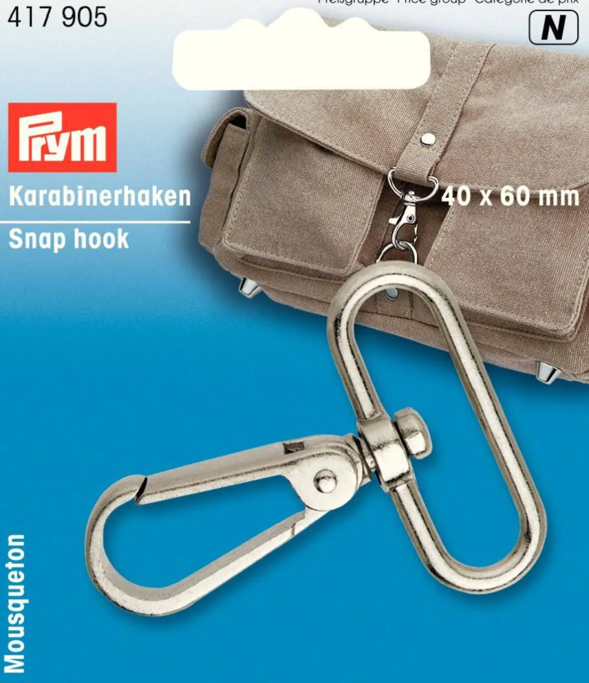 Prym Karabinerhaken silber 40x60mm