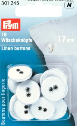 Prym Kinder Knopf Knöpfe Wäscheknöpfe Leinen 17mm 16 Stück