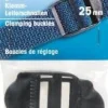 Prym 2 Klemmschnalle Leiterschnalle 25mm schwarz