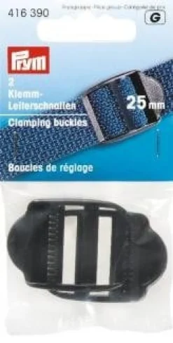 Prym 2 Klemmschnalle Leiterschnalle 25mm schwarz