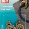 Prym 2 Kordel Stopper Kordelstopper rund altmessing