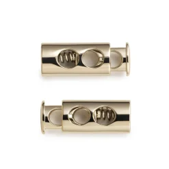 Prym Kordelstopper 2-Loch new gold 2 Stück