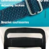 Prym 2 Leiterschnalle schwarz Kunststoff 40mm