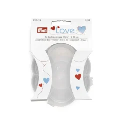 Prym Love Sortimentsbox Blüte leer Kunststoff transparent 2 Stück