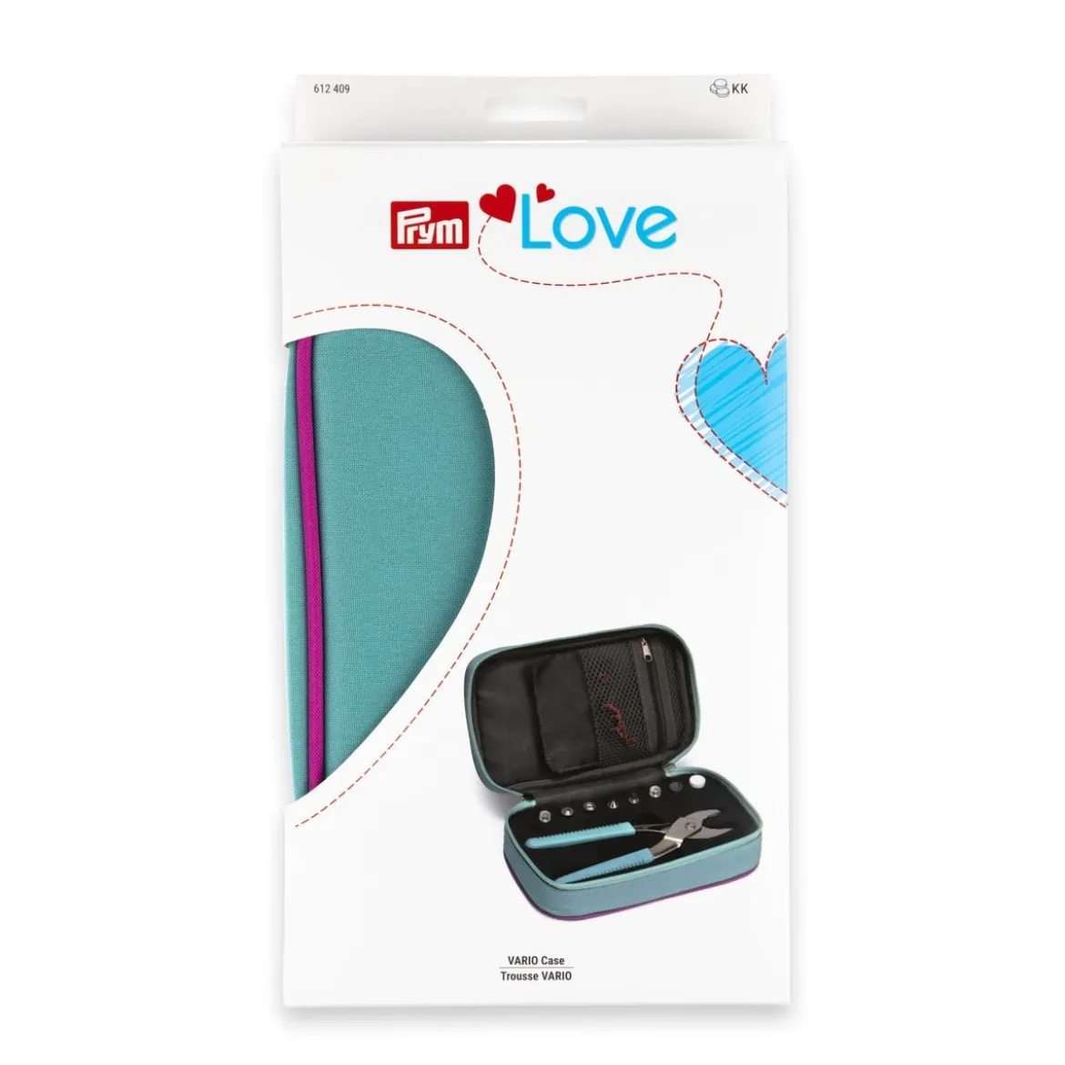 Prym Love Vario Case türkis pink 22,5x13,5x5cm