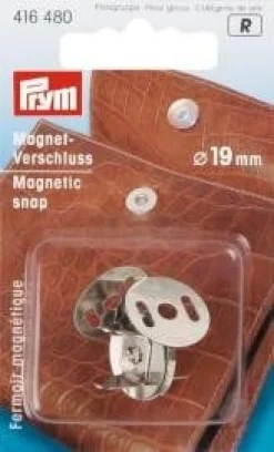 Prym Magnet Verschluß 19mm silberfarbig