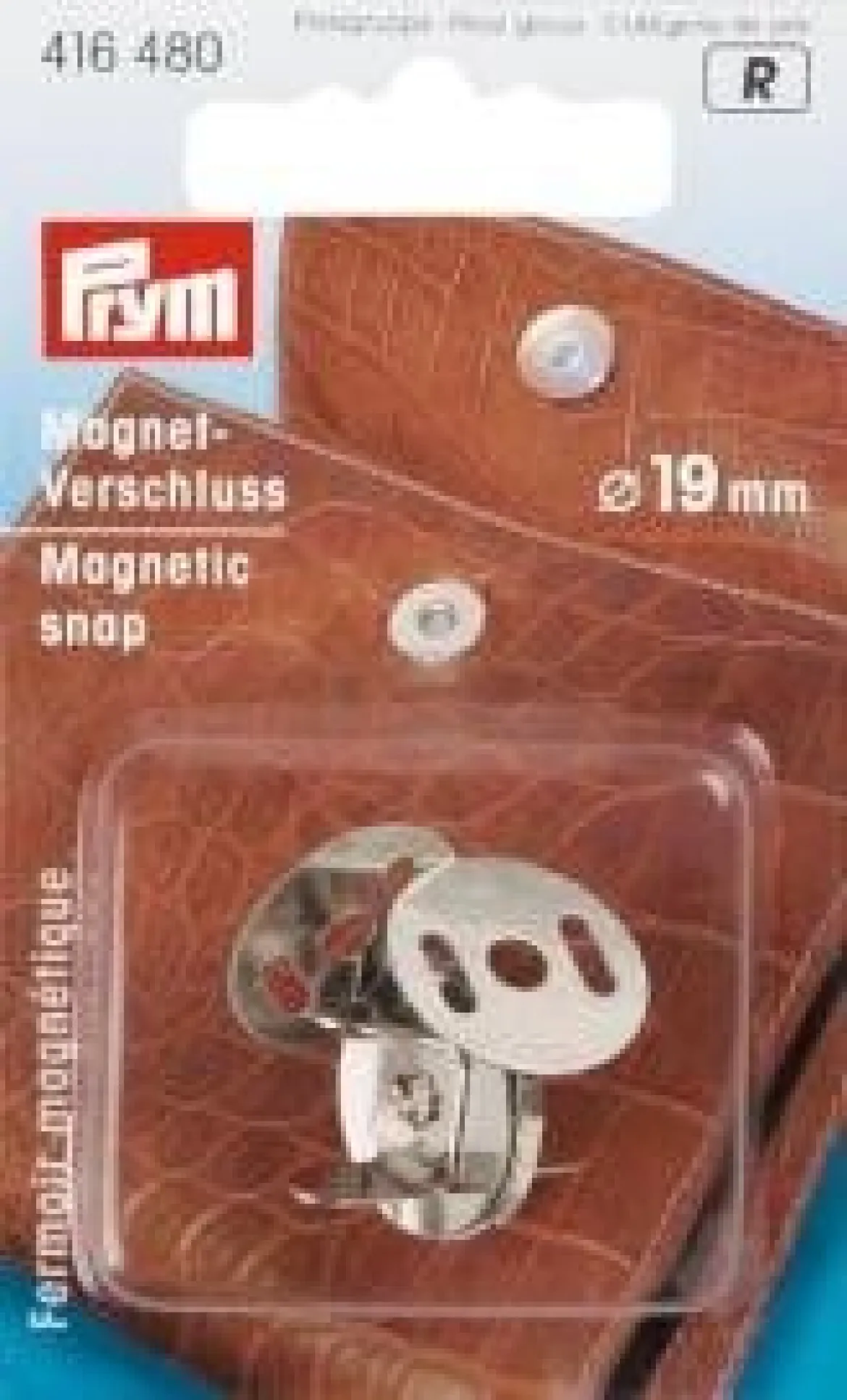 Prym Magnet Verschluß 19mm silberfarbig