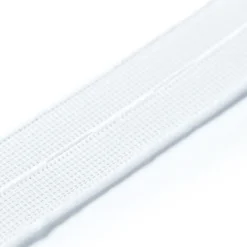 Prym 1m Knopfloch Elastic glattes Band Gummiband 18 mm weiß