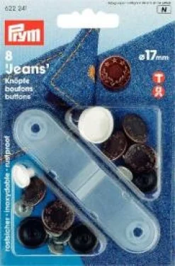 Prym NF-Jeans-Knöpfe MS altkupfer Lorbeerkranz 17 mm