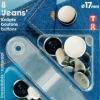 Prym NF-Jeans-Knöpfe MS silberfarbig glatt 17 mm