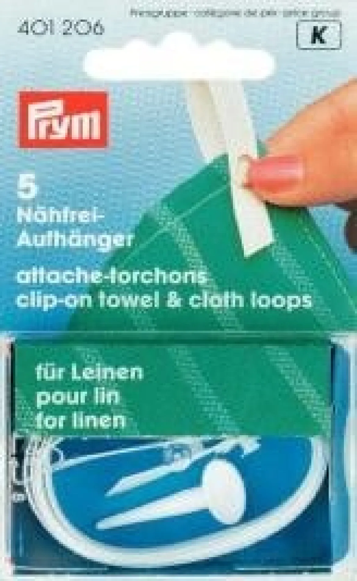 Prym 5 Nähfrei Aufhänger weiß