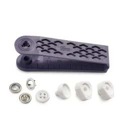 Prym Nähfrei Druckknopf Jersey Annähoptik weiß Fadenfarbe weiß 7 Stück 12mm