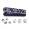 Prym Nähfrei Druckknopf Jersey Annähoptik weiß Fadenfarbe schwarz 7 Stück 12mm