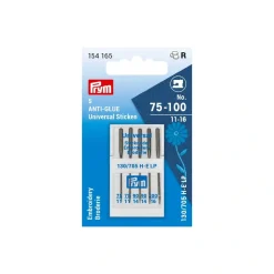 Prym Nähmaschinennadeln 130/705 Anti-Glue Universal Sticken No. 75-100 5 Stück