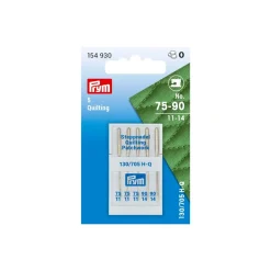 Prym 5 Nähmaschinennadeln 130/705 QUILTING/STEPP 75-90