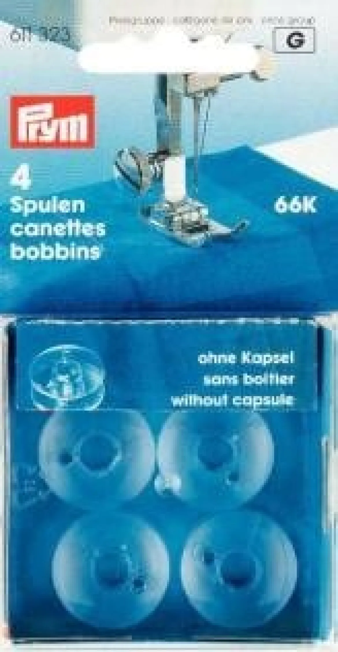 Prym 4 Nähmaschinenspulen KST 66 K