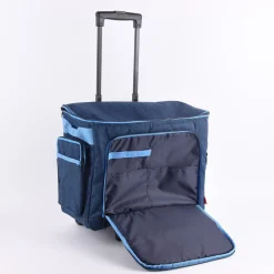 Prym Nähmaschinen Trolley Tasche Jeans blau 44x22x36cm