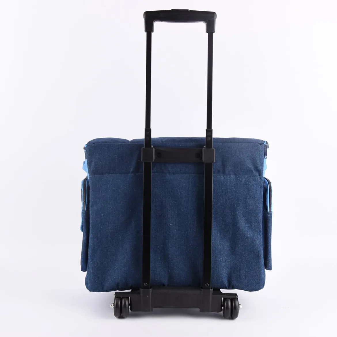Prym Nähmaschinen Trolley Tasche Jeans blau 44x22x36cm