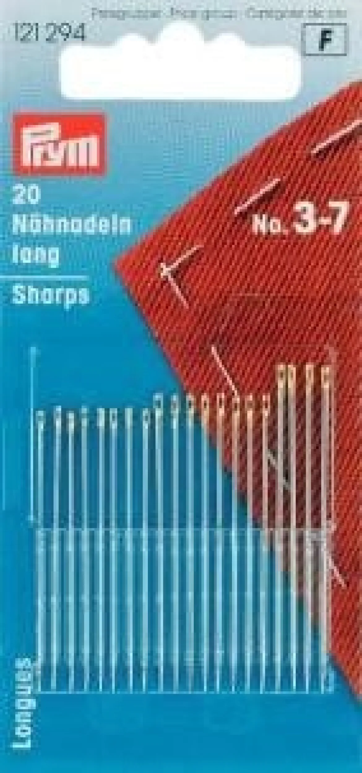 Prym 20 Nähnadeln lang ST 3-7 silberfarbig