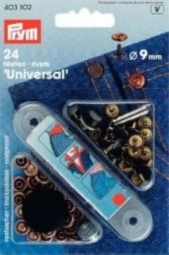 Prym Nieten MS altkupfer/brüniert 9 mm