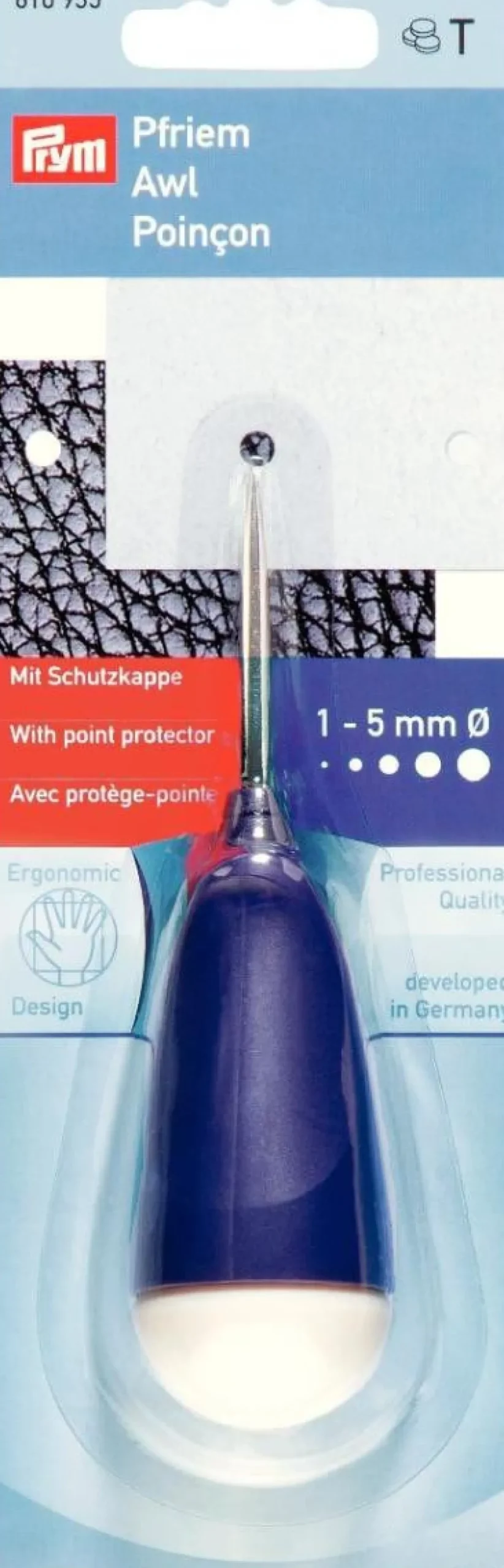 Prym Pfriem Ahle 1 bis 5mm Durchmesser 12cm