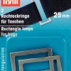 Prym 2 Rechteckringe für Taschen alt-silberfarbig 25mm