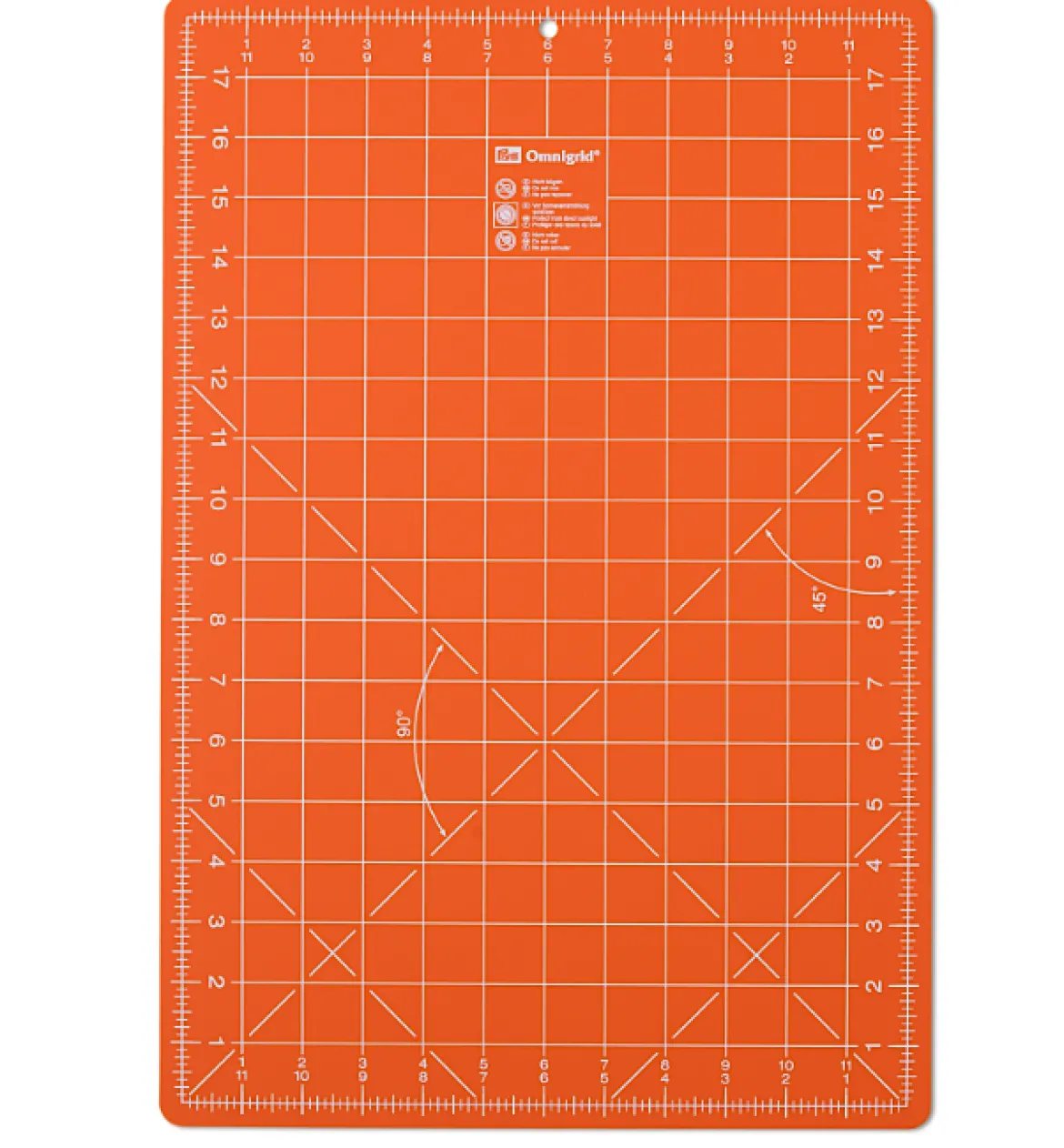 Prym Schneideunterlage Unterlage orange für Rollschneider cm/inch 30x45cm
