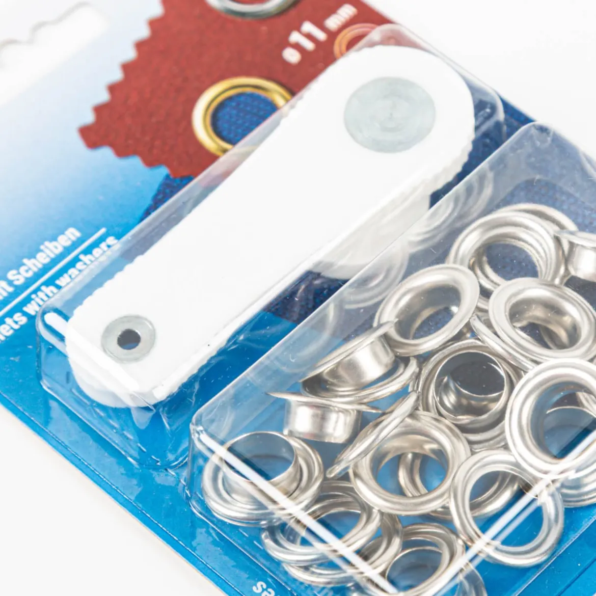 Prym Ösen und Scheiben MS silberfarbig 11,0 mm