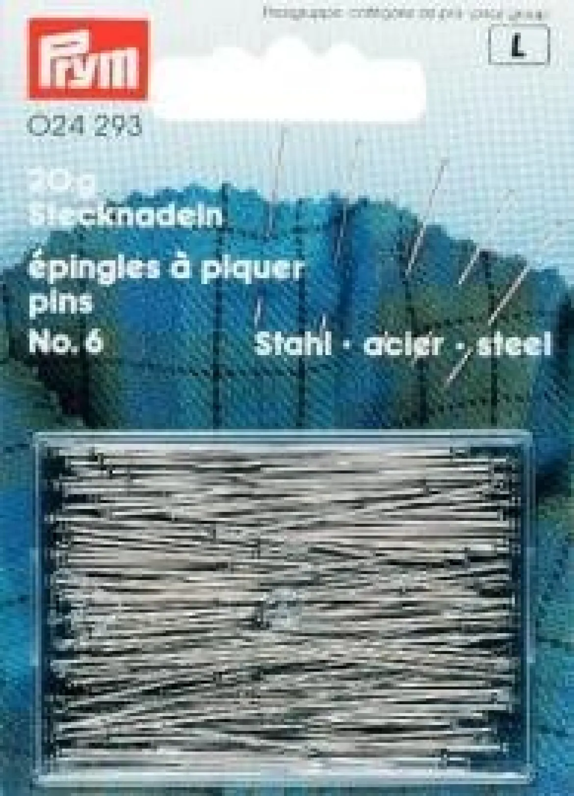Prym Stecknadeln ST 6 EF silberfarbig 0,60 x 30 mm