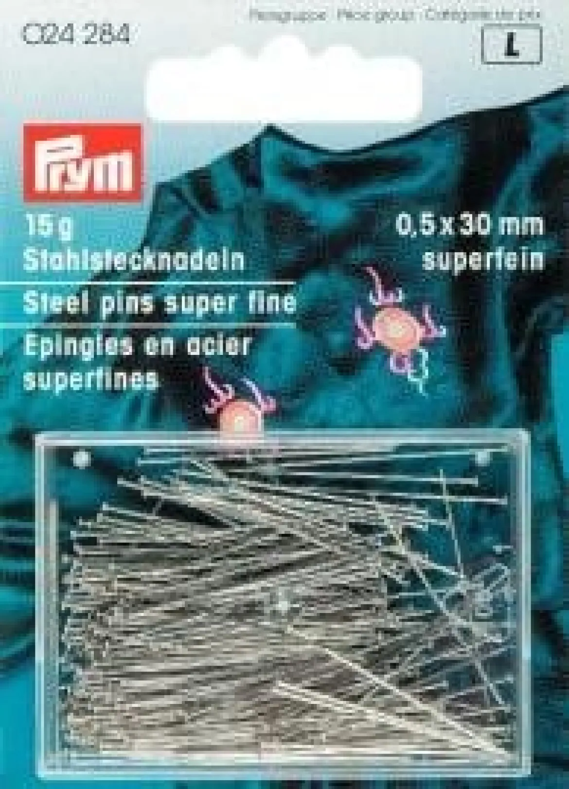 Prym Stecknadeln ST 6 SF silberfarbig 0,50 x 30 mm