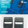 Prym 2 Steckschnallen Schnalle schwarz 16mm