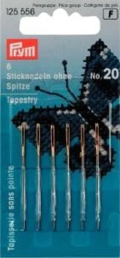 Prym 6 Sticknadeln ohne Sp. ST 20 silberfarbig 1,00x43mm