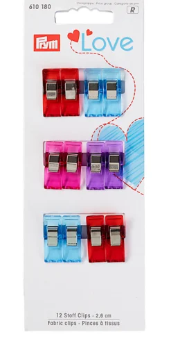 Prym Stoff Clips 12 Stück 2,6cm