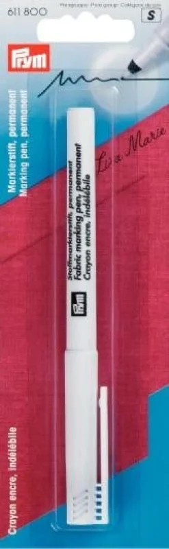Prym Stoffmarkierstift extra fein permanent schwarz